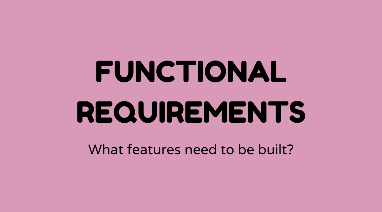 Functional requirements