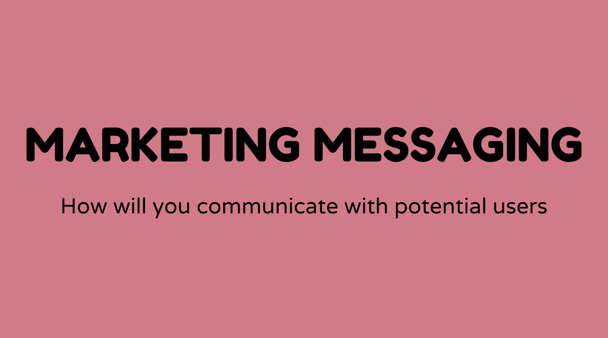 Marketing mesasging