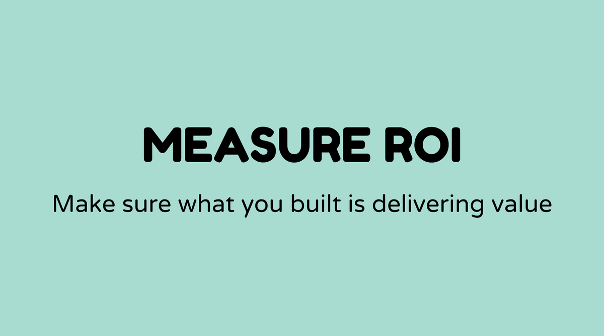 Measure ROI