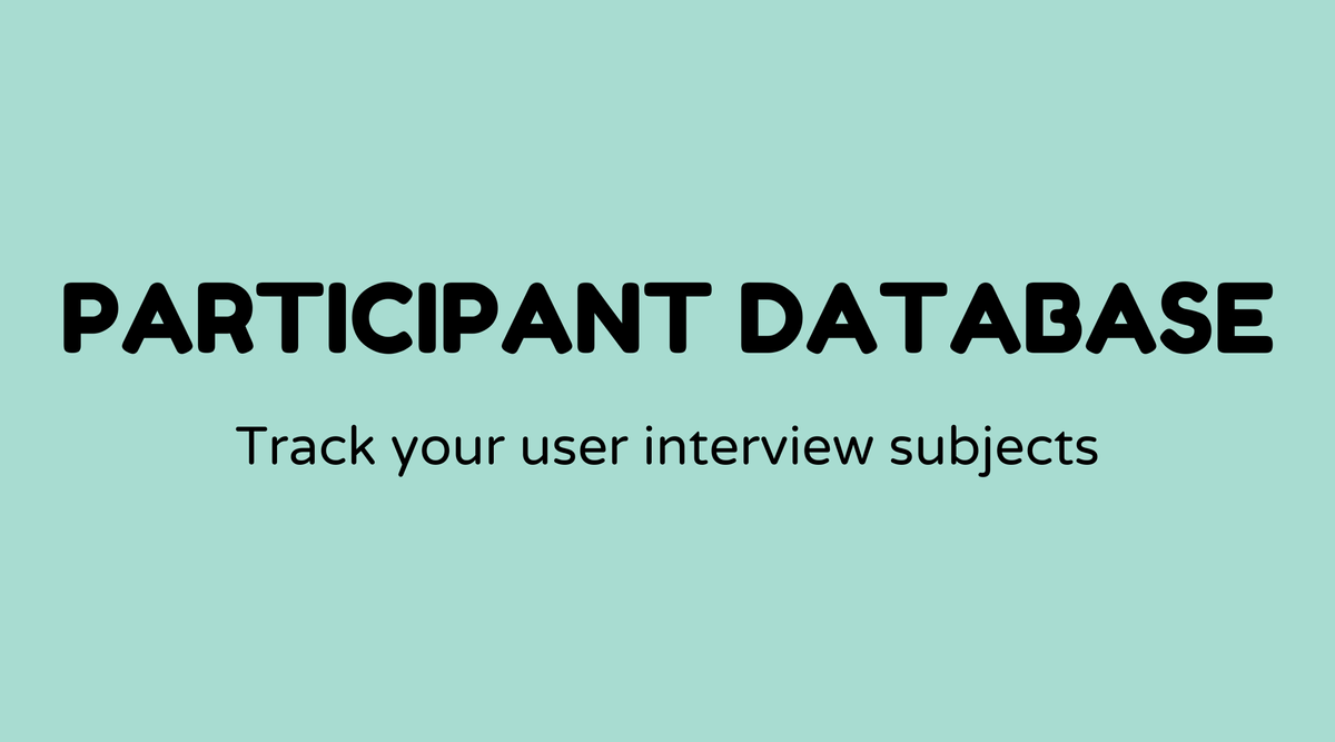 Participant database