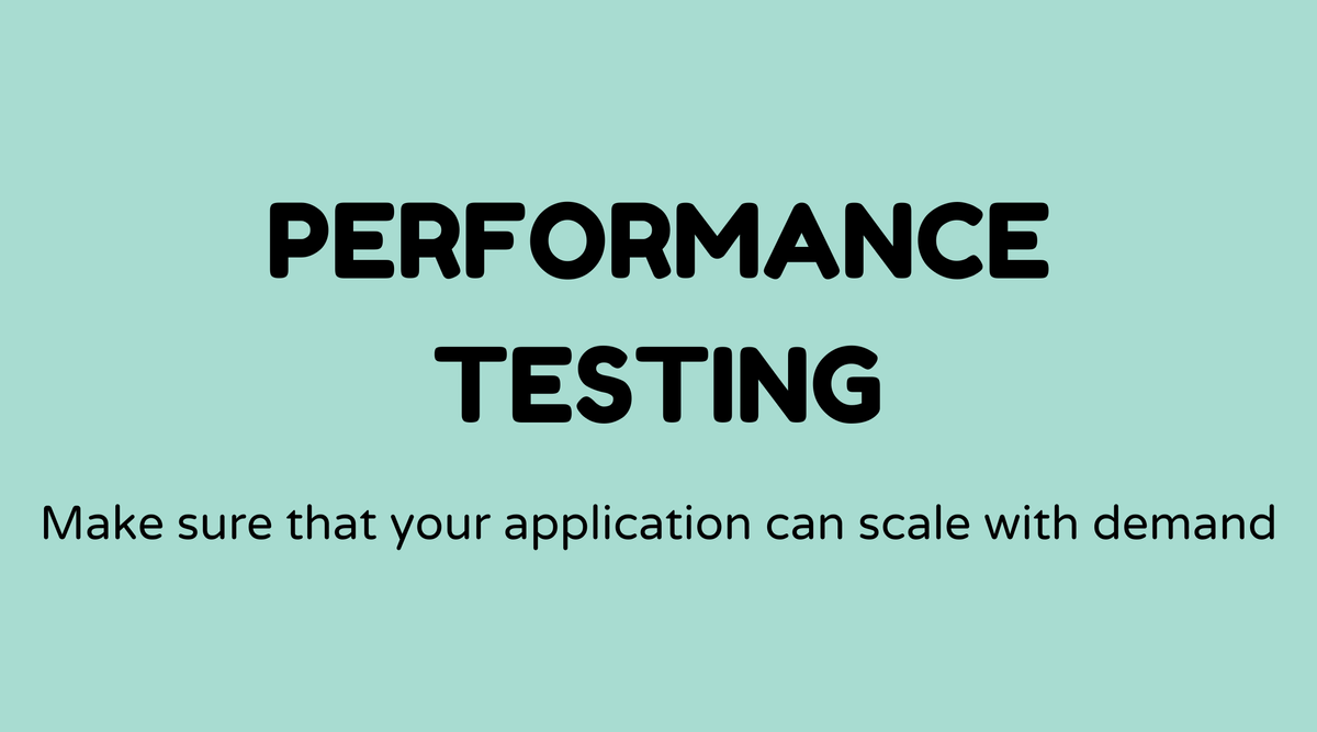 Performance testing