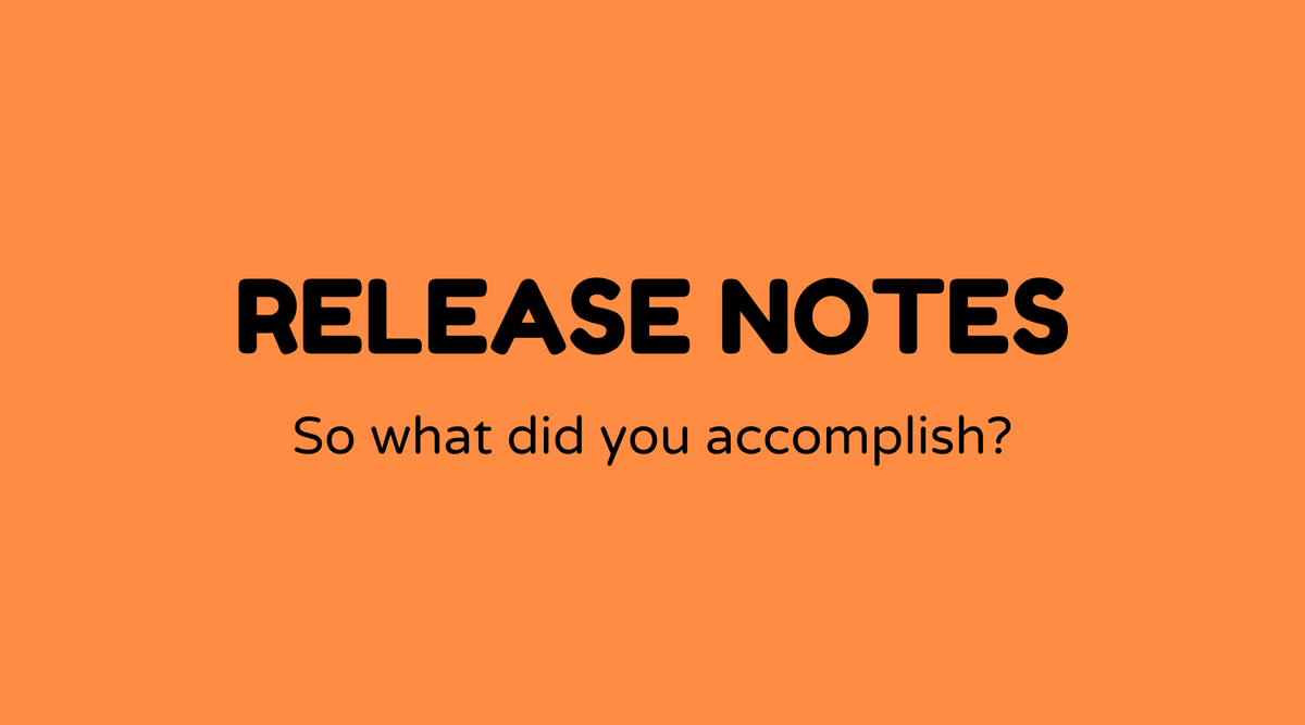 Release notes