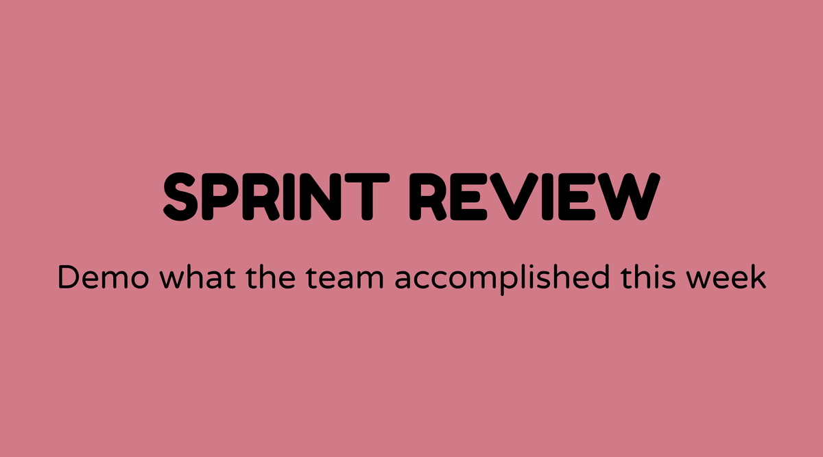 Sprint review
