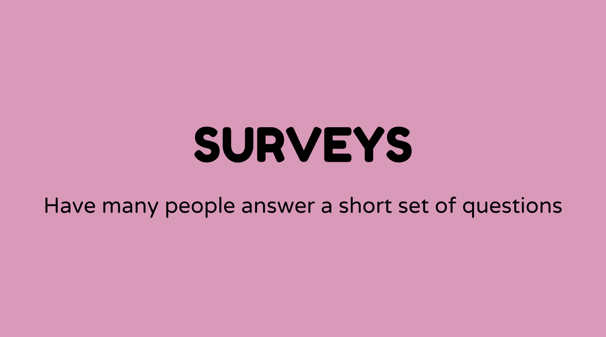 Surveys
