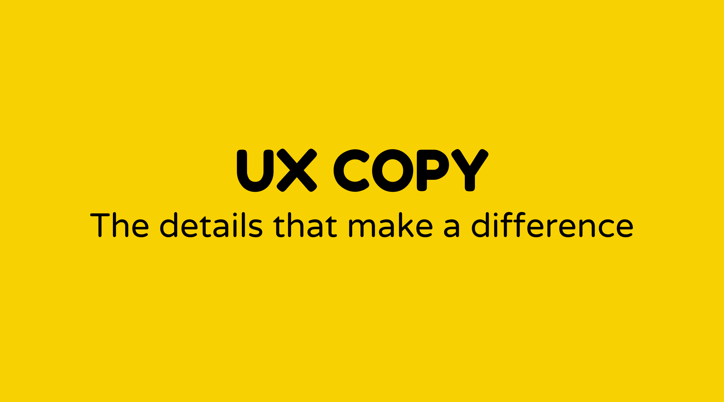 UX Copy