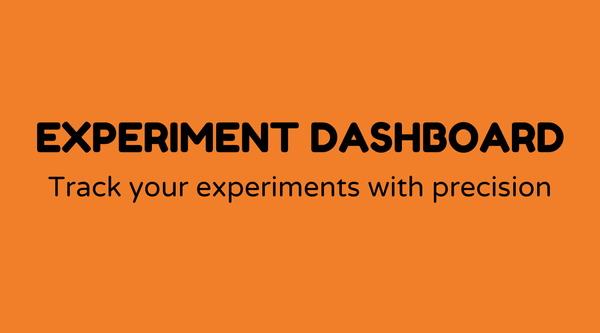 Experiment dashboard