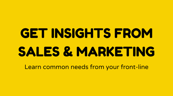 Get insights from Sales & Marketing