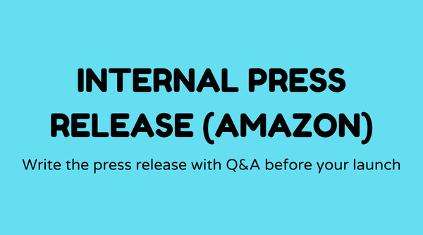 Amazon-style internal press release