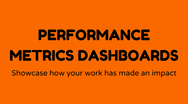Performance metrics dasboards