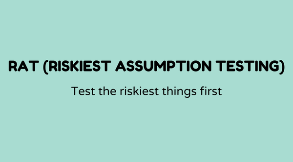 RAT (Riskiest Assumption Testing)