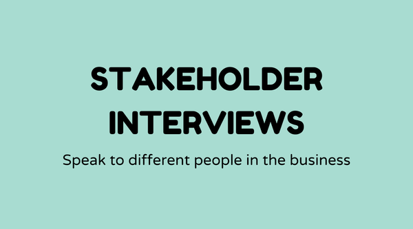 Stakeholder interviews